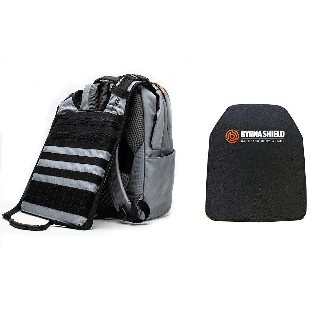 armored backpack for laptop Byrna Shield Ballisticpac III+ Bulletproof Backpack Body Armor [Rifle – SS  Airsoft