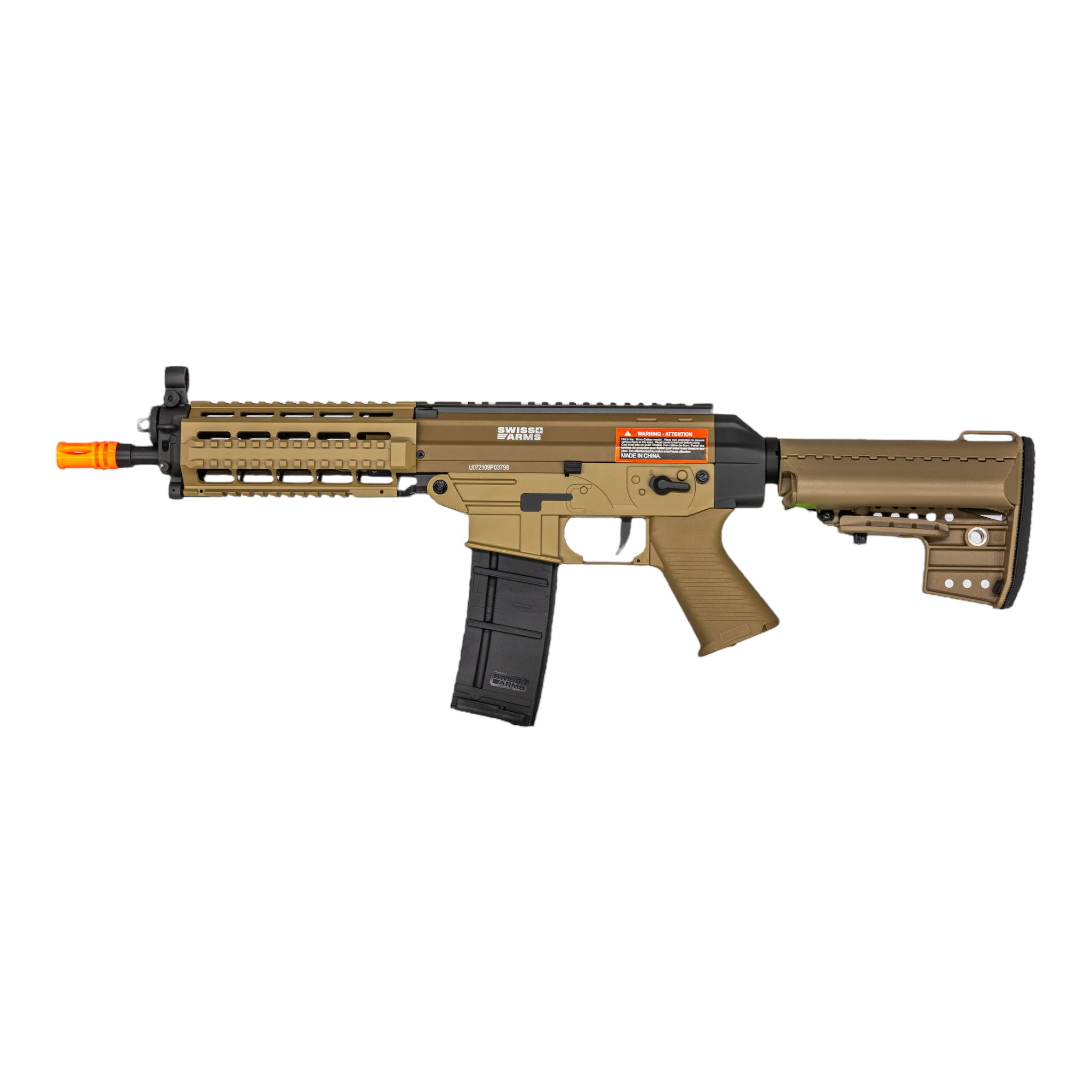 Cybergun / Swiss Arms Tan SBR SG556 RIS Airsoft AEG Rifle