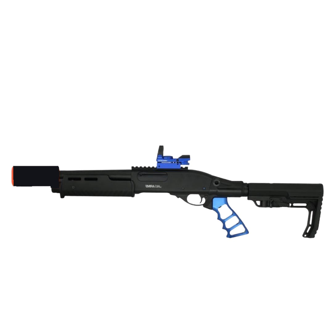 SS Airsoft Custom Shotgun Scattergun - Blue Reaper - ssairsoft.com