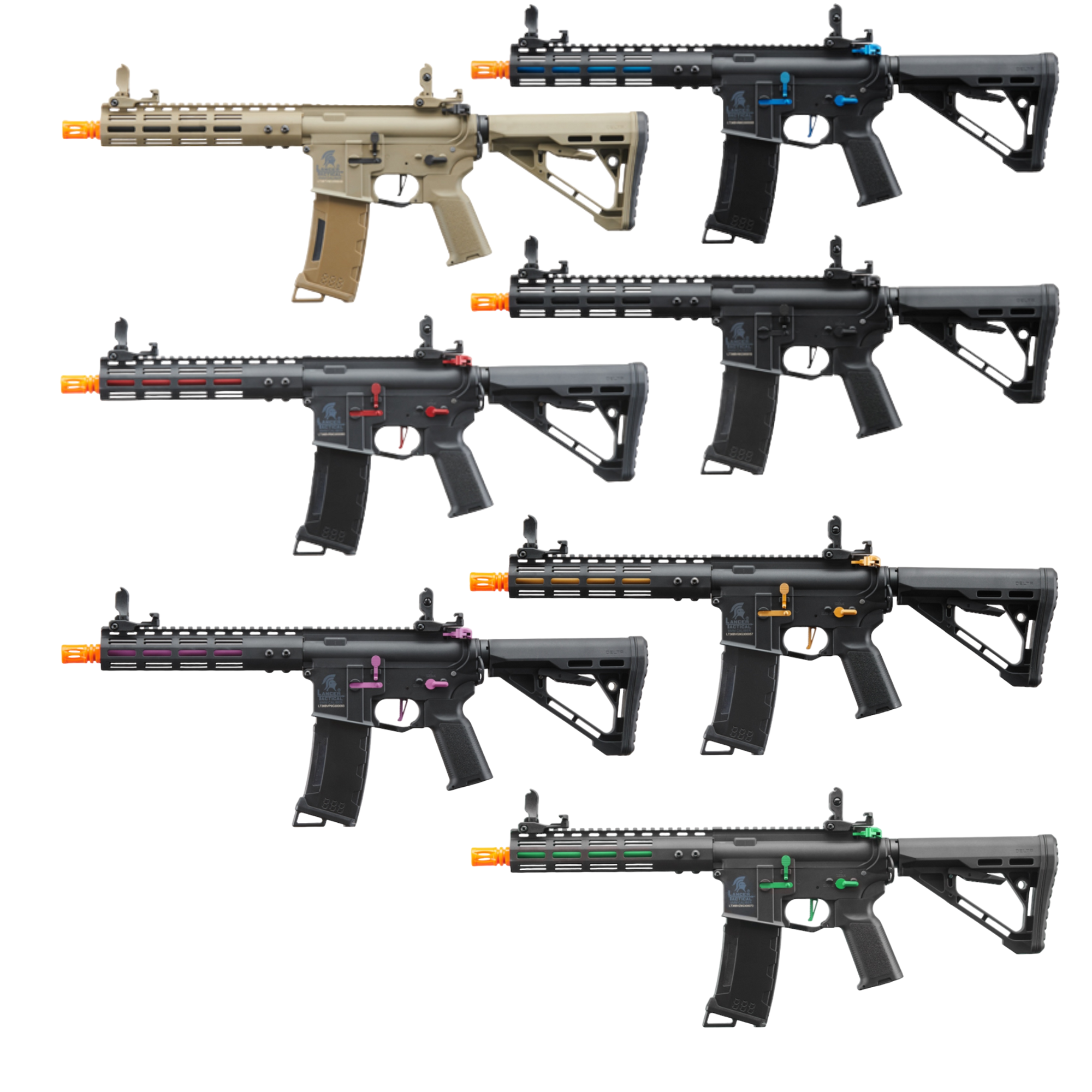 Lancer Tactical Gen 3 Archon 9" M-LOK M4 Airsoft Rifle w/ Delta Stock - ssairsoft.com