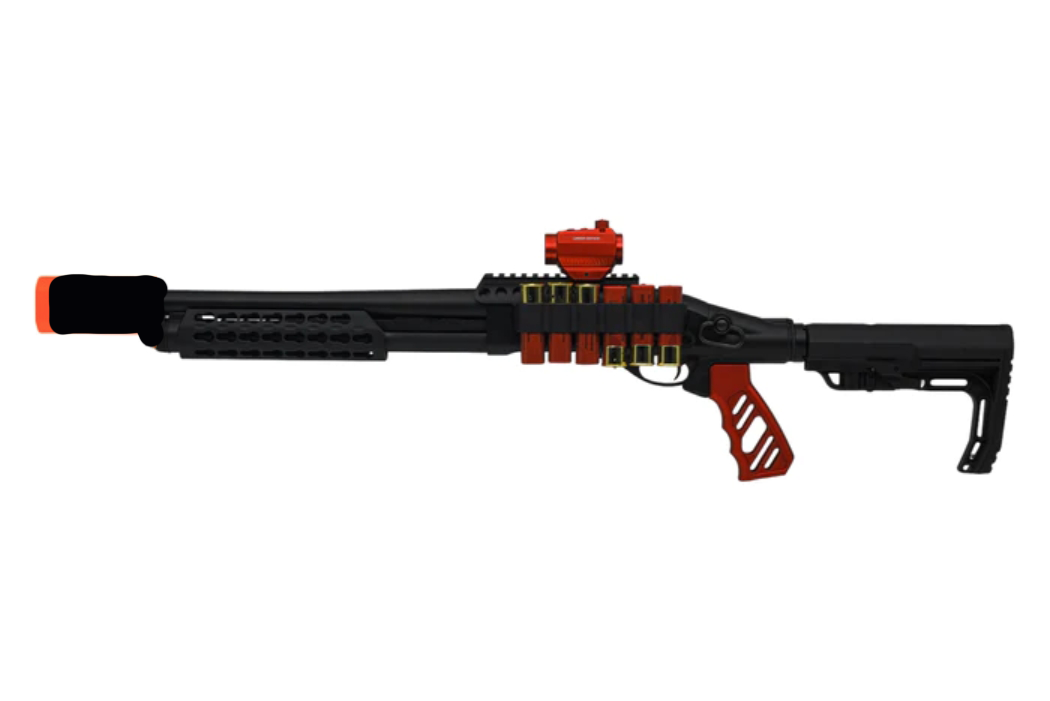 SS Airsoft Custom Shotgun Scattergun - Red Raptor - ssairsoft.com