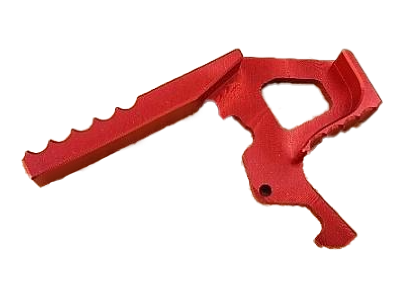 CNC charging handle ext M4 red - ssairsoft.com