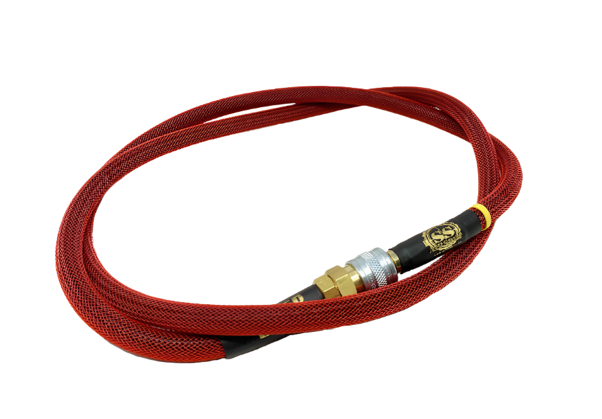 SS Airsoft 42" HPA Line Standard Weave (Red) - ssairsoft.com