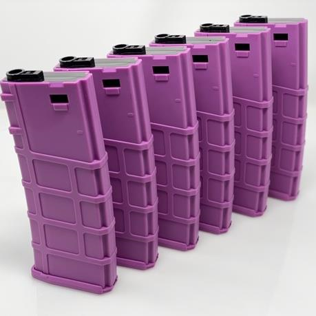 Lonex 200rd Polymer M4 / M16 AEG Mid Capacity Magazine Purple 6