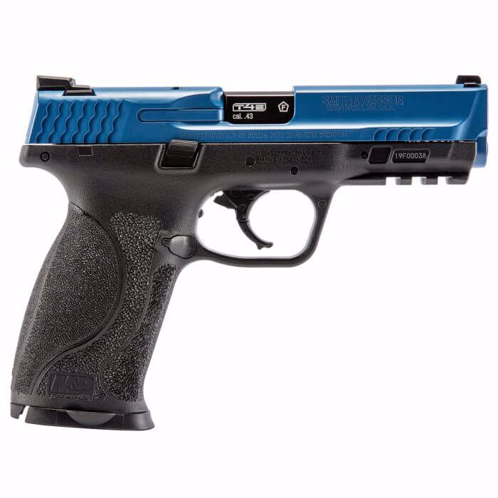 T4E Smith & Wesson M&P9 2.0 .43 Cal LE Blue Training Paintball Marker - ssairsoft.com