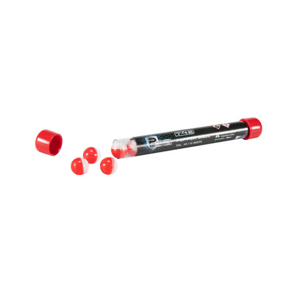 P2P Pepper Rounds .50 Caliber 10 Count (Red/White) - ssairsoft.com