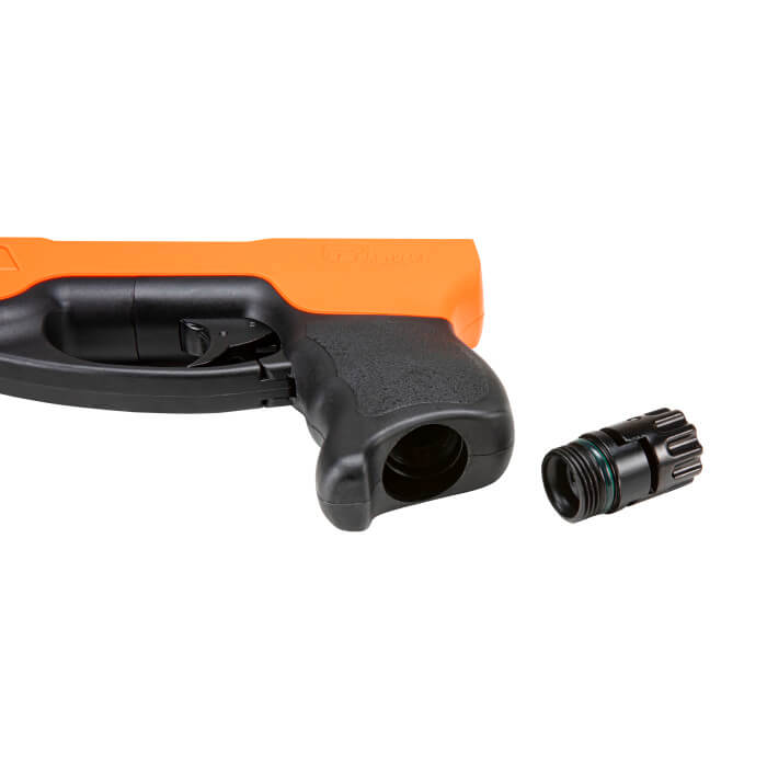 P2P HDP 50 Compact Rubber/Pepper Personal Defense Pistol (Orange/Black) - ssairsoft.com