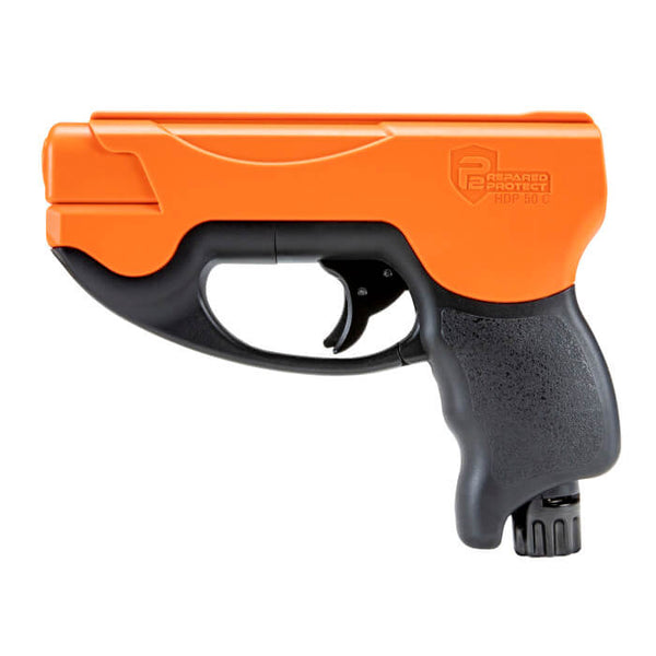 P2P HDP 50 Compact Rubber/Pepper Personal Defense Pistol (Orange/Black) - ssairsoft.com