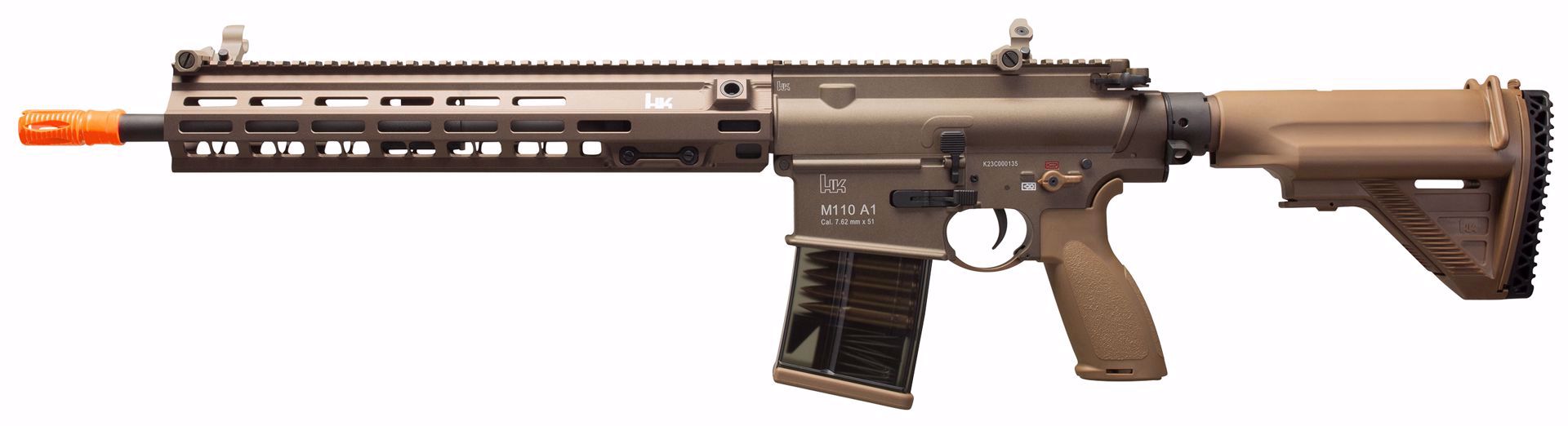 Elite Force HK M110A1 AEG Airsoft Gun (Tan) - ssairsoft.com