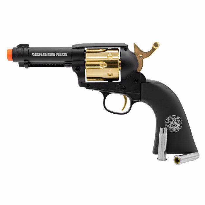 Elite Force Legends Gambler High Stakes Black Gold Airsoft Revolver