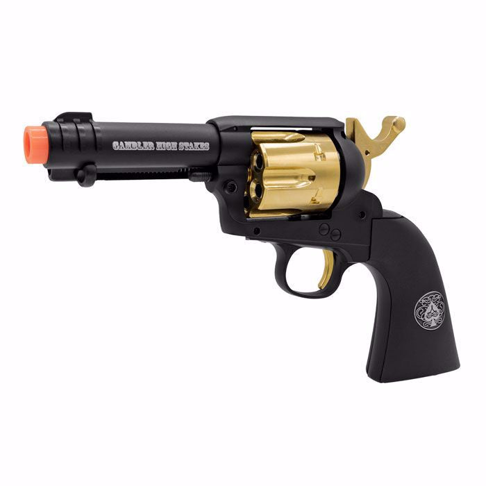 Elite Force Legends Gambler High Stakes Black Gold Airsoft Revolver