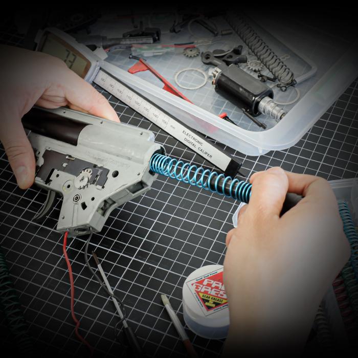 Lancer Tactical Airsoft Irregular-Pitch Upgrade Spring, M100 [320-390 ...