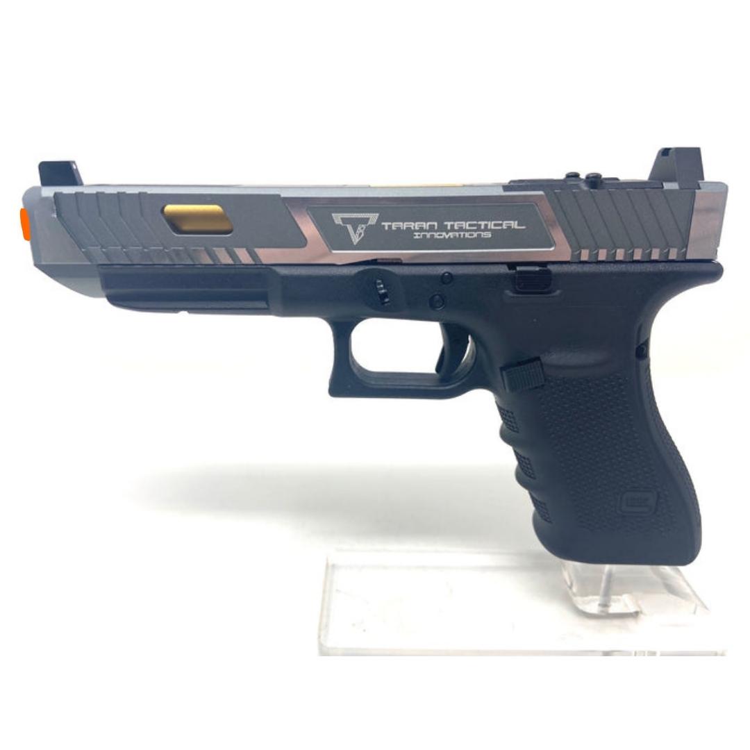 SS Airsoft Custom Glock 34 Taran Tactical G34 (Gray & Gold) - ssairsoft.com