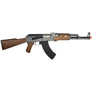 Lancer Tactical AK-47 AEG Rifle (Black/Wood) - ssairsoft.com