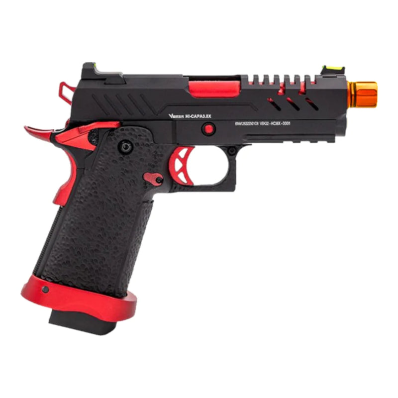 Vorsk 3.8 Hi Capa Pro Gas Blowback Pistol (Red Match) - ssairsoft.com