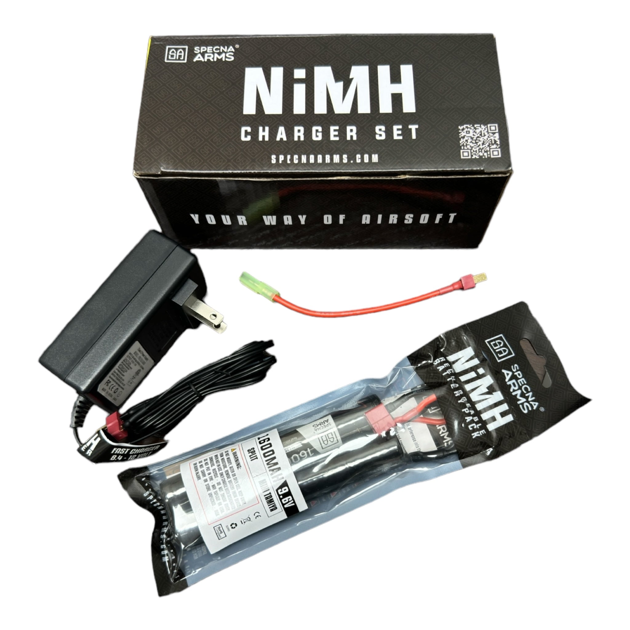 Specna Arms EASY Charger + NiMh 9.6 V 1600 mAh battery KIT - ssairsoft.com