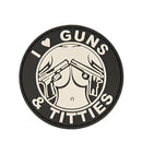 Patch PVC "I Love Guns & Titties" - ssairsoft.com