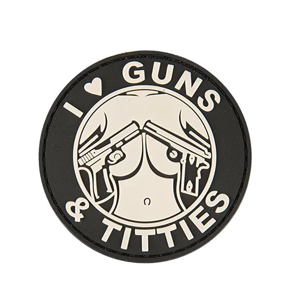 Patch PVC "I Love Guns & Titties" - ssairsoft.com