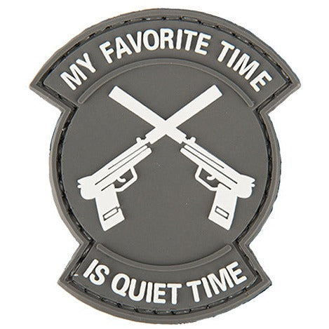 Patch PVC "My Favorite Time is Quiet Time" - ssairsoft.com