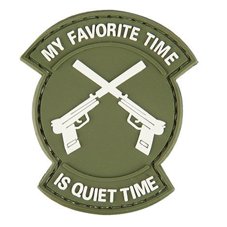 Patch PVC "My Favorite Time is Quiet Time" - ssairsoft.com