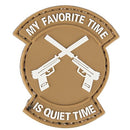 Patch PVC "My Favorite Time is Quiet Time" - ssairsoft.com