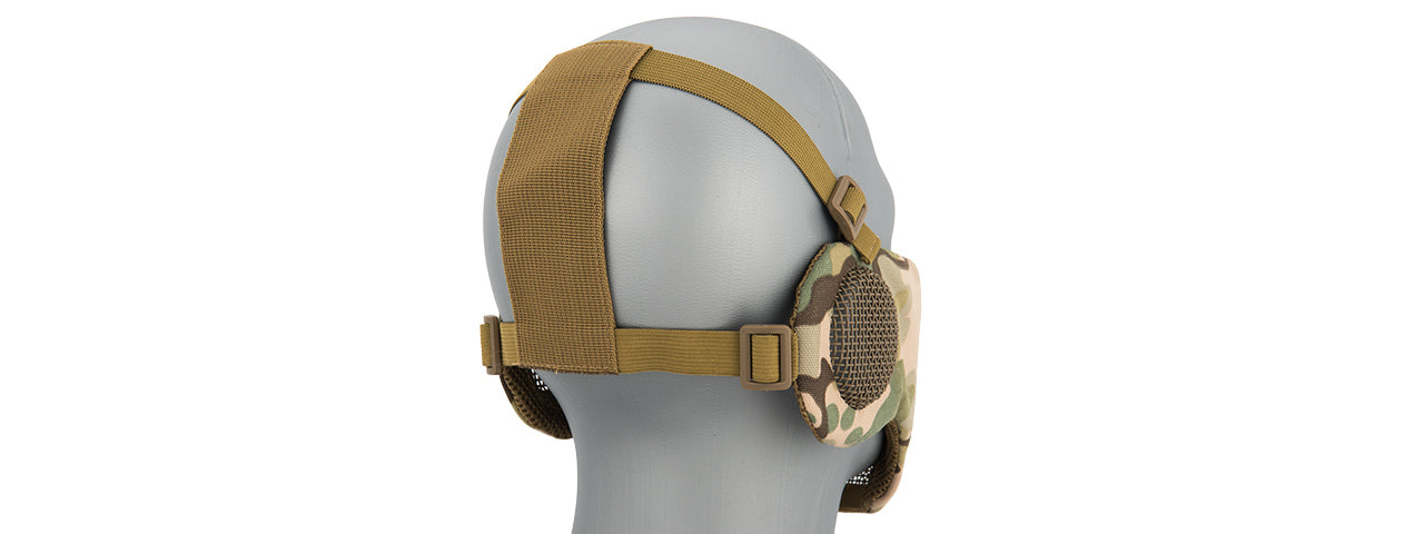 Lancer Tactical Elite Face & Ear Protective Mask (AC-643) - ssairsoft.com