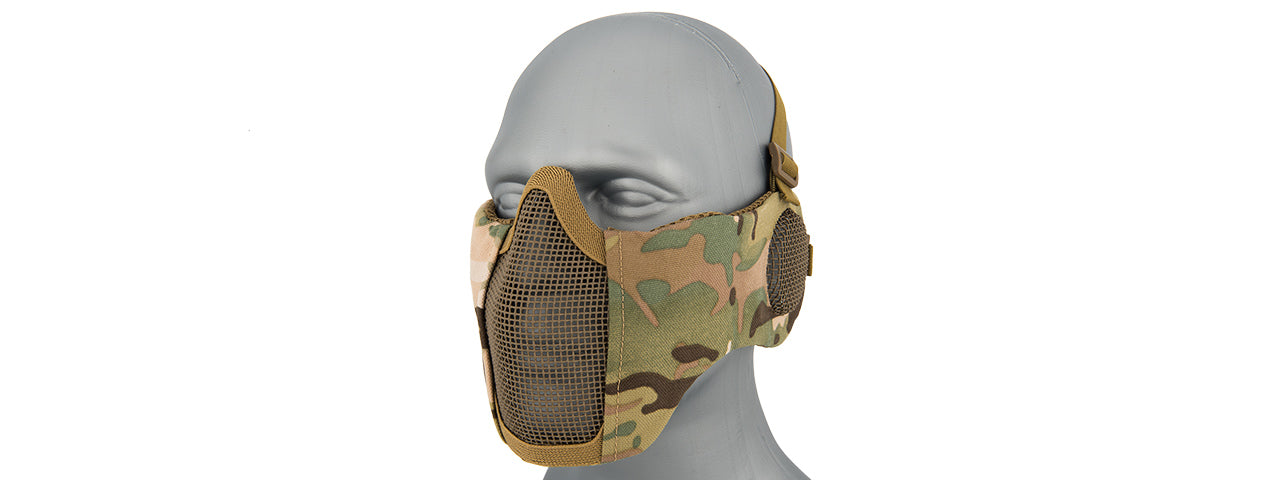 Lancer Tactical Elite Face & Ear Protective Mask (AC-643) - ssairsoft.com