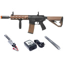 Arcturus LWT MK-II CQB 10" Sport AEG Airsoft Gun Starter Pack - Black/Tan