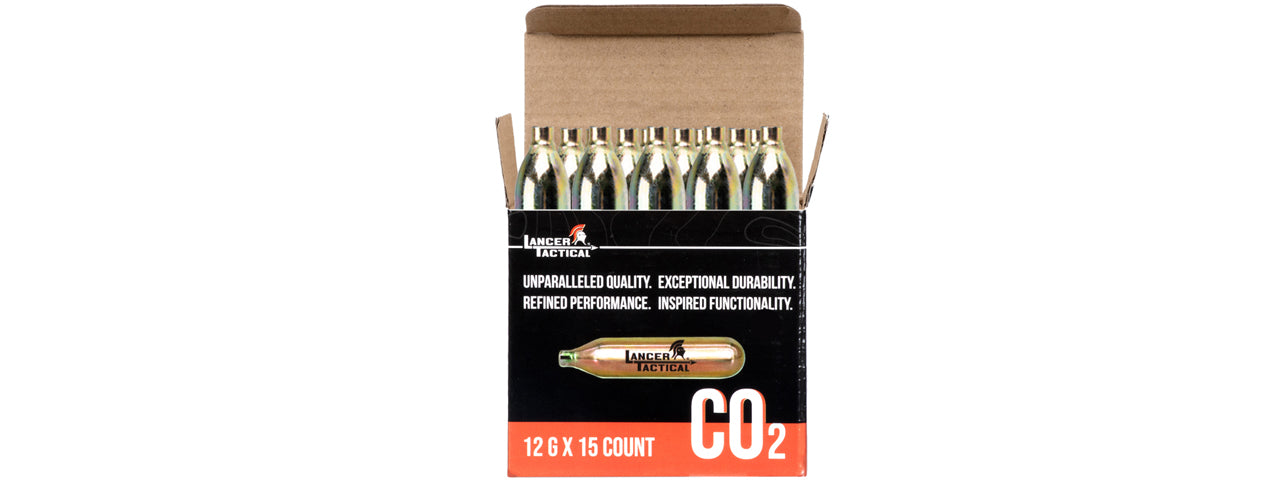 Lancer Tactical High Pressure 12 Gram CO2 Cartridges for Airsoft / Airguns - ssairsoft.com