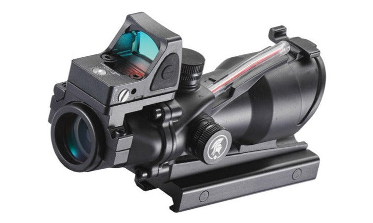 Lancer Tactical 4x32 Magnified Scope w/ Micro Red Dot - ssairsoft.com