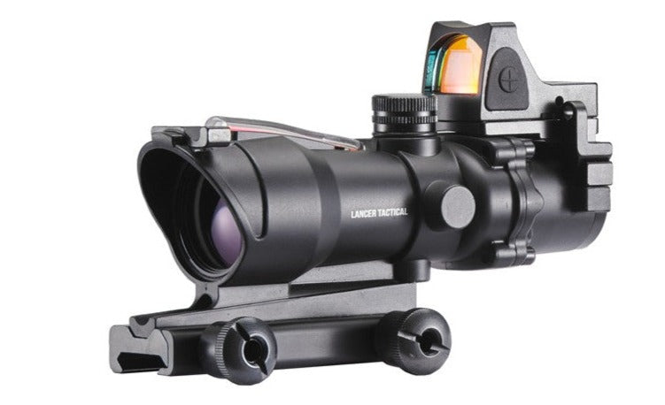 Lancer Tactical 4x32 Magnified Scope w/ Micro Red Dot - ssairsoft.com