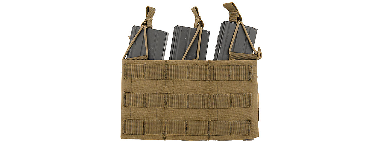 Lancer Tactical Nylon Variable Depth Adjustment Molle Triple Mag Pouch - ssairsoft.com