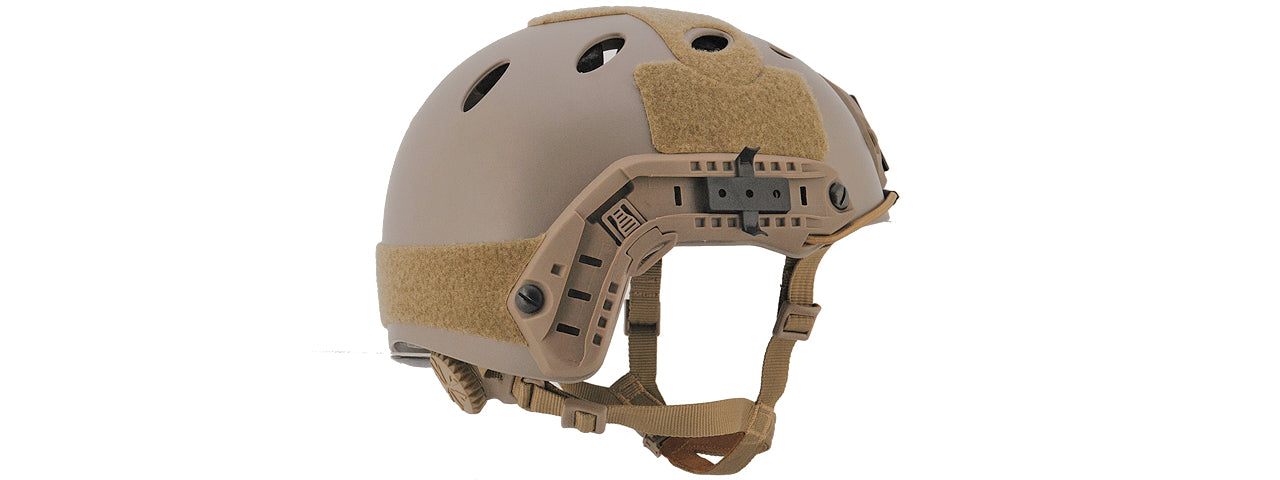Lancer Tactical PJ Fast Helmet (Tan, Green, & Black) - ssairsoft.com