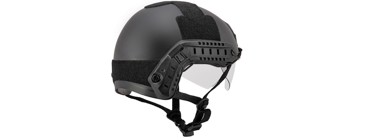 Lancer Tactical Ballistic Type Helmet w/ Visor - ssairsoft.com