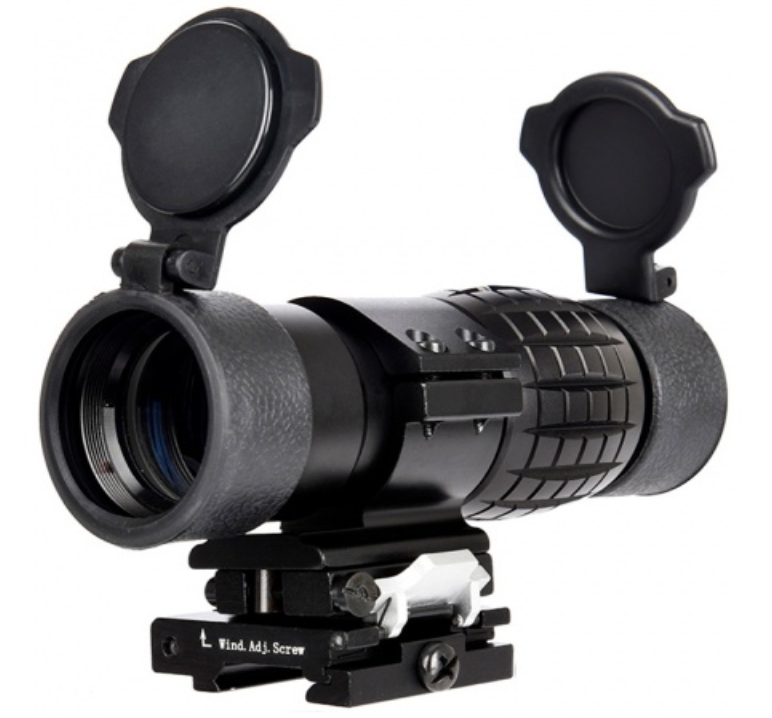 Lancer Tactical 1-3X Adjustable Magnifier w/ Picatinny Mount - ssairsoft.com