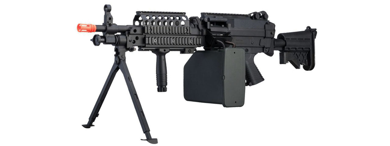 A&K M249/MK46 Saw Light Machine Airsoft Gun - ssairsoft.com