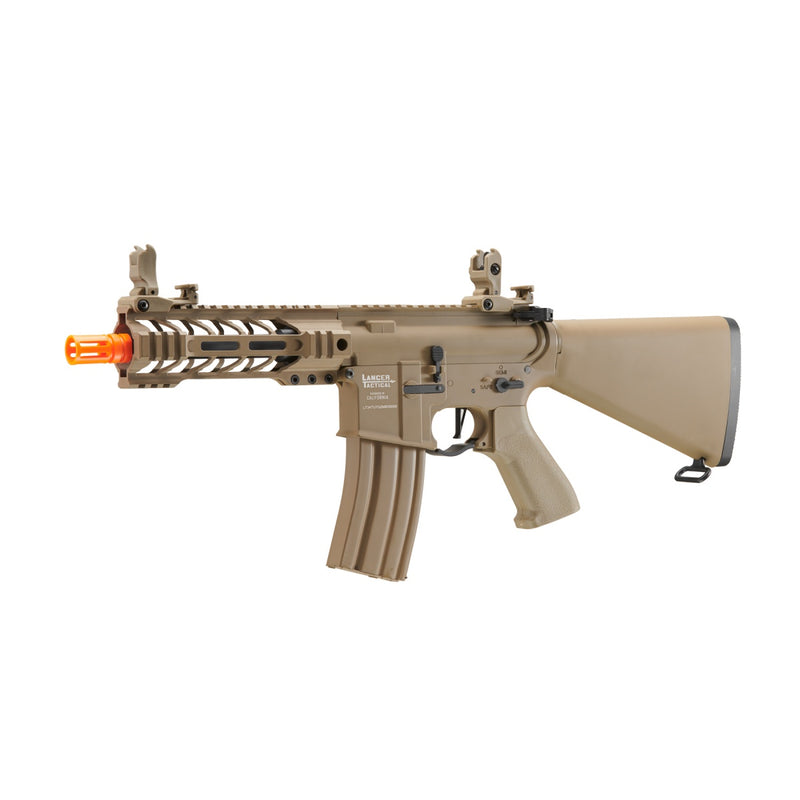 Lancer Tactical Proline 7" M-LOK Battle Hawk Airsoft AEG w/ Stubby Stock (Color: Tan)