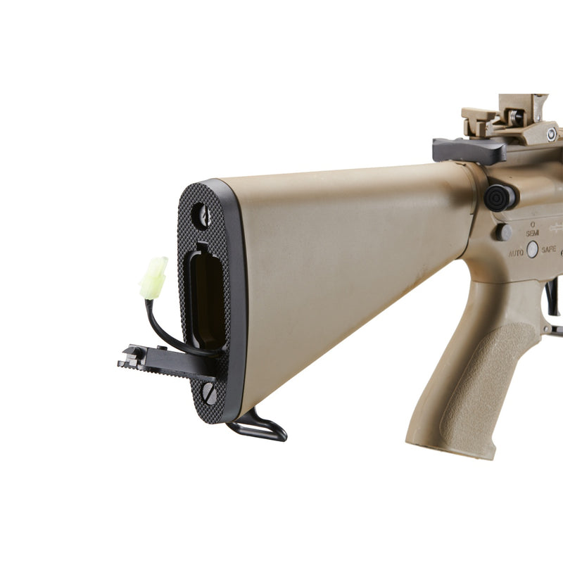 Lancer Tactical Proline 7" M-LOK Battle Hawk Airsoft AEG w/ Stubby Stock (Color: Tan)