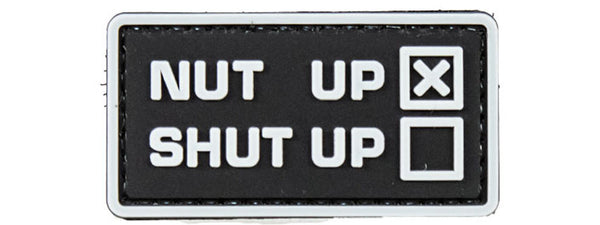 Patch PVC "Nut Up or Shut Up" - ssairsoft.com