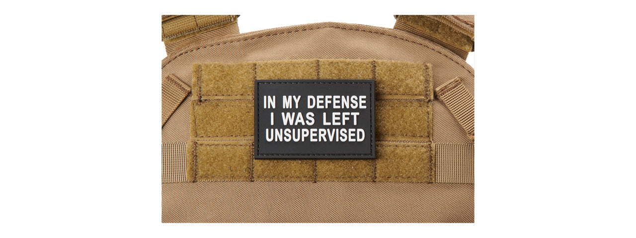 Patch PVC "In My Defense I Was Left Unsupervised" - ssairsoft.com