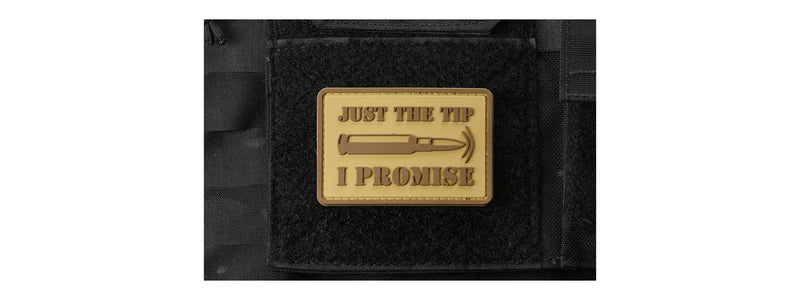 Patch PVC Bullet "Just The Tip, I Promise" - ssairsoft.com