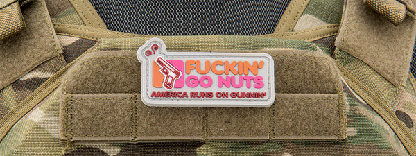 Patch PVC "F****** Go Nuts America Runs of Gunnin" - ssairsoft.com