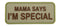 Patch PVC "Mama Says I'm Special" - ssairsoft.com