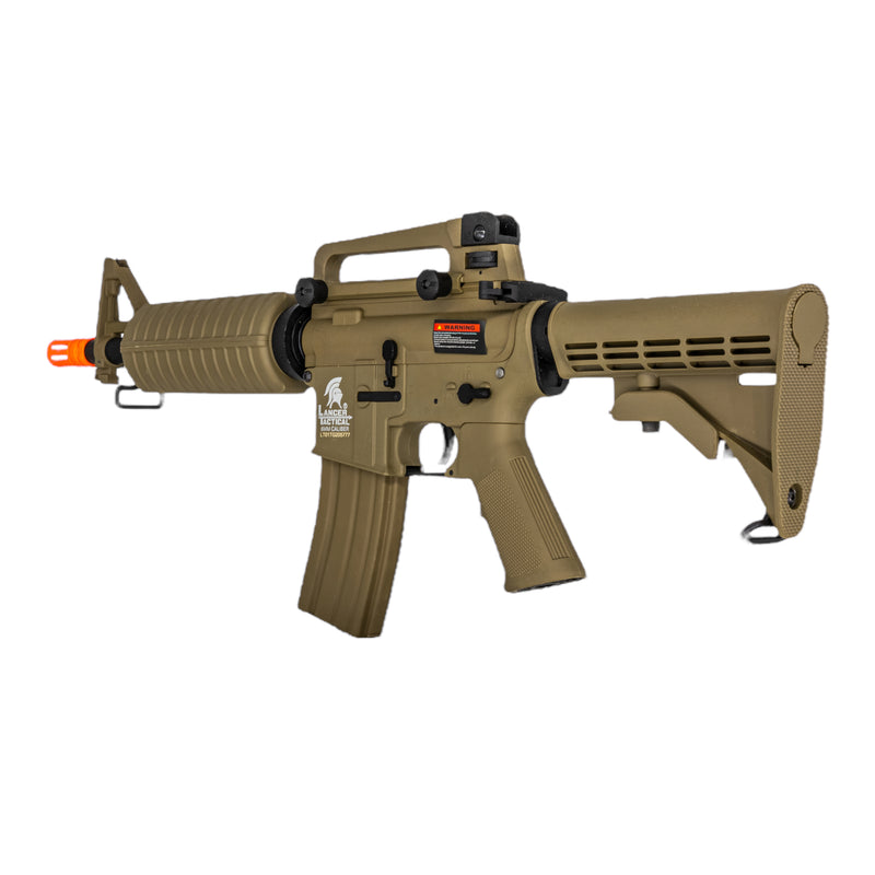 Lancer Tactical M933 Commando Gen2 Airsoft AEG Rifle (Tan) - ssairsoft.com