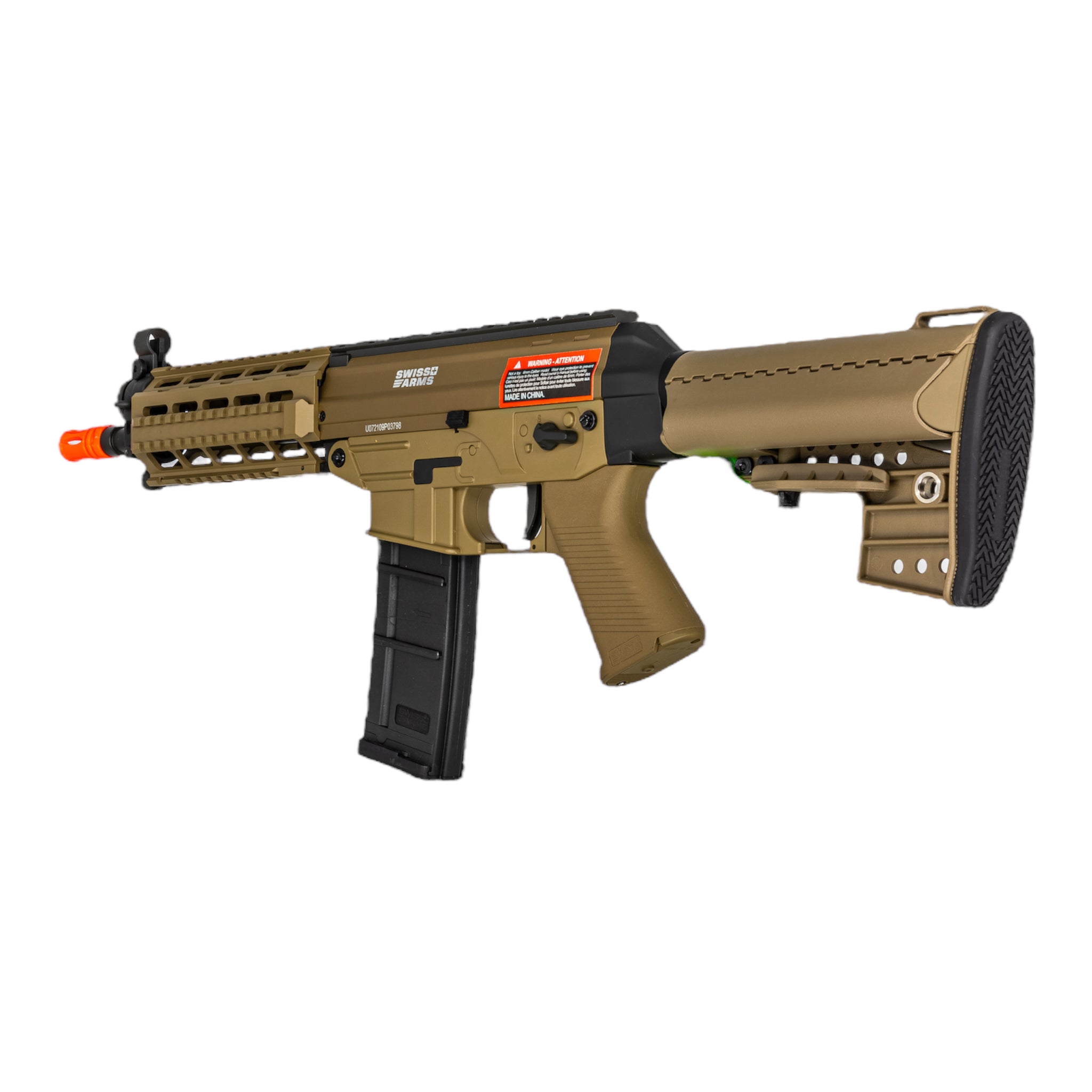 Cybergun/Swiss Arms SBR SG556 RIS Airsoft AEG Rifle (Tan) - ssairsoft.com