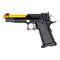 Golden Eagle OTS .45 Hi-Capa Gas Blowback Pistol w/ Open Slide (Black/Gold)