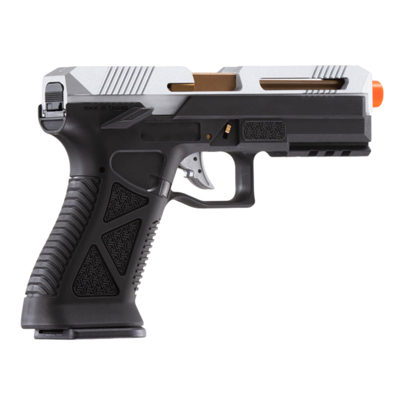 HFC HG-282SGB Tactical Gas Blowback Pistol (Silver/Black) - ssairsoft.com