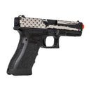 SS Airsoft Custom Glock G18C Laser Engraved Flag (Black) - ssairsoft.com