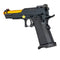 Golden Eagle OTS .45 Hi-Capa Gas Blowback Pistol w/ Open Slide (Black/Gold) - ssairsoft.com