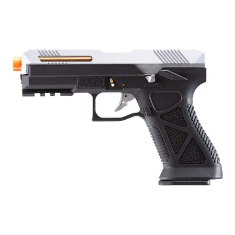 HFC HG-282SGB Tactical Gas Blowback Pistol (Silver/Black) - ssairsoft.com